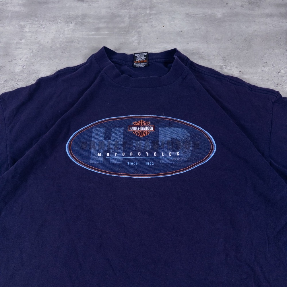 vintage harley davidson t-shirt boxy las vegas mens 3xl - Picture 2 of 7